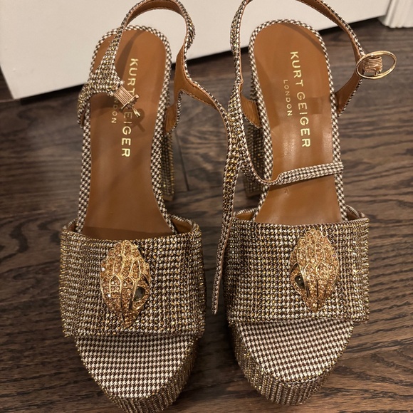 Kurt Geiger London Kensington Glitz Platform Sandals - Picture 1 of 5